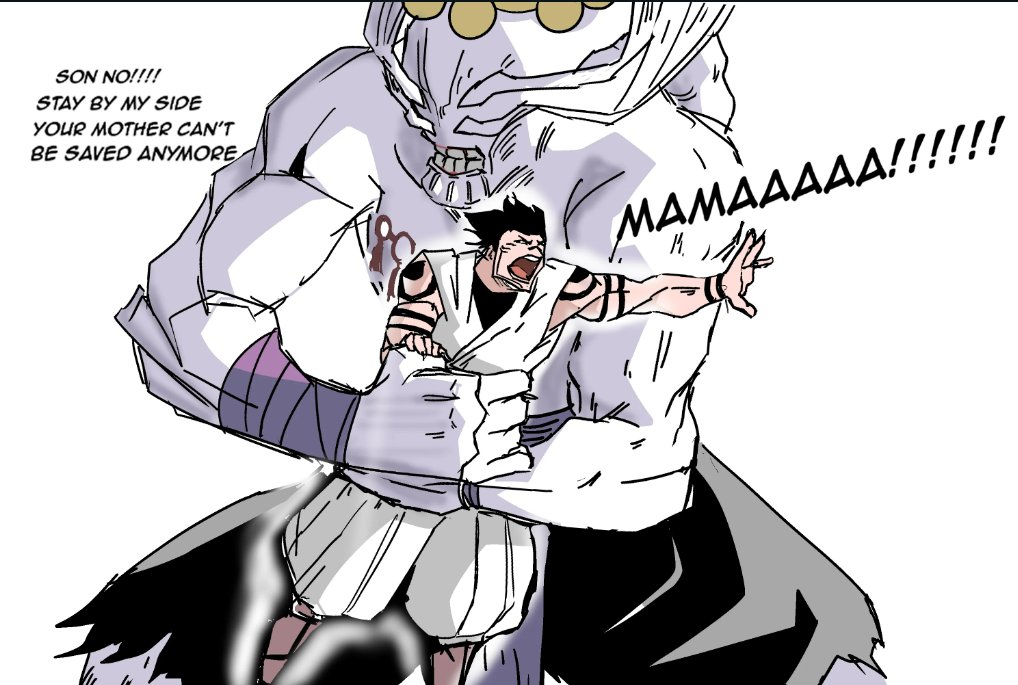 Anime_lover_047's tweet photo. This chapter was so emotional, I literally cried,
poor sukuna 
RIP thicc curse mommy Agito, Gojo too evil

#jjkspoilers
#jjk234 #jjk235 https://t.co/iXhcakCvaV