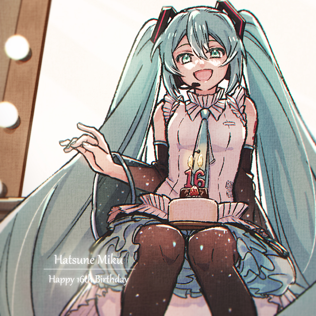 eahsu1994's tweet photo. 誕生日おめでとうございます！
素敵な曲をたくさん歌ってくれてありがとう！

背景間に合わなかったので先にミクちゃんだけ仕上げました...
#miku16th #初音ミク誕生祭2023 https://t.co/kF6rWvFeem