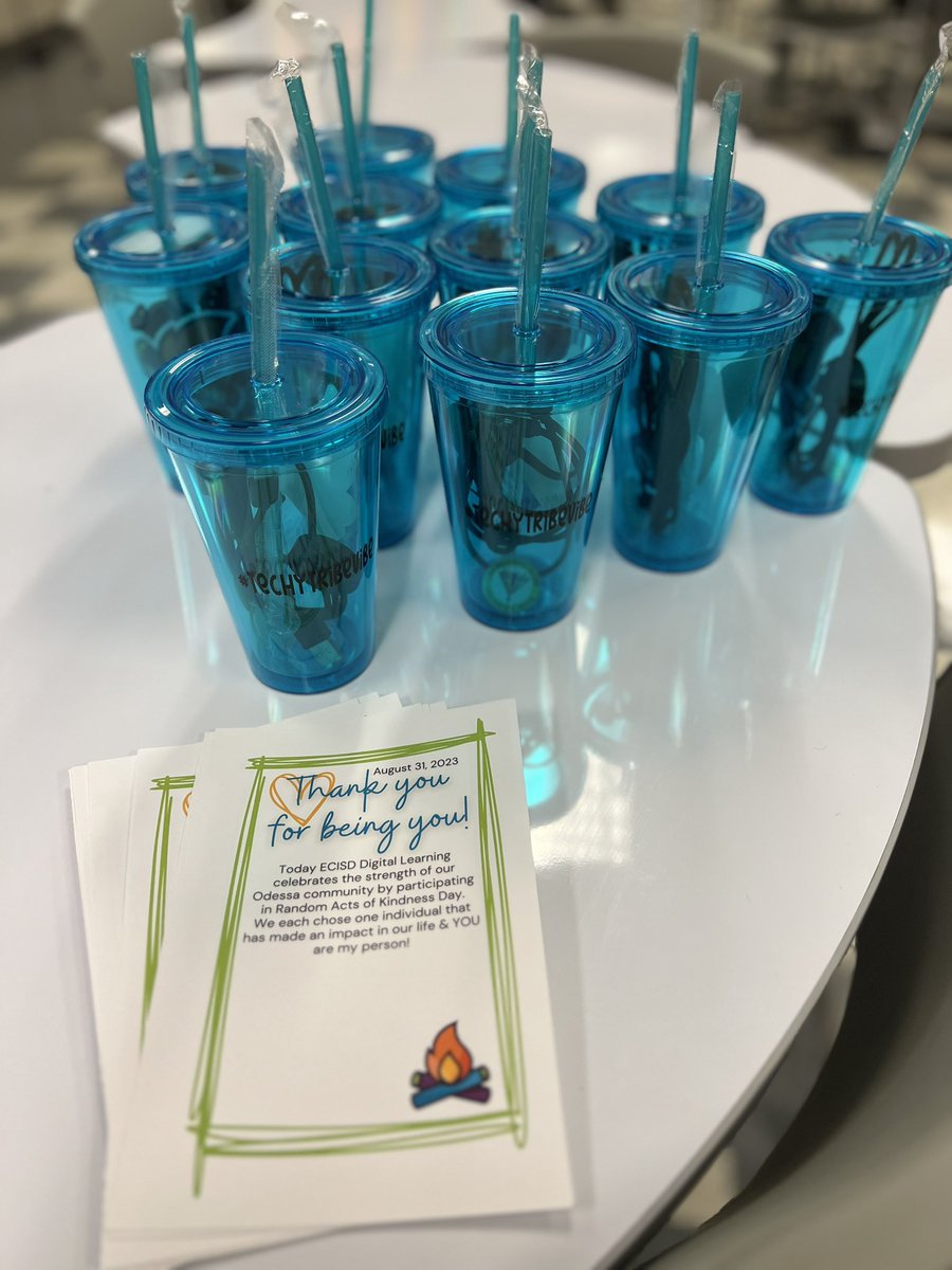 TechECISD's tweet photo. Our DL team is prepping to celebrate our community &amp; Random Acts of Kindness Day tomorrow, August 31st! 😍🫶🏼💛🎗️What will you do to make someone smile this week? @OdessaChamber @EctorCountyISD #RAK #impact #bekind #odessastrong #teamECISD https://t.co/AYQPhp3rYZ