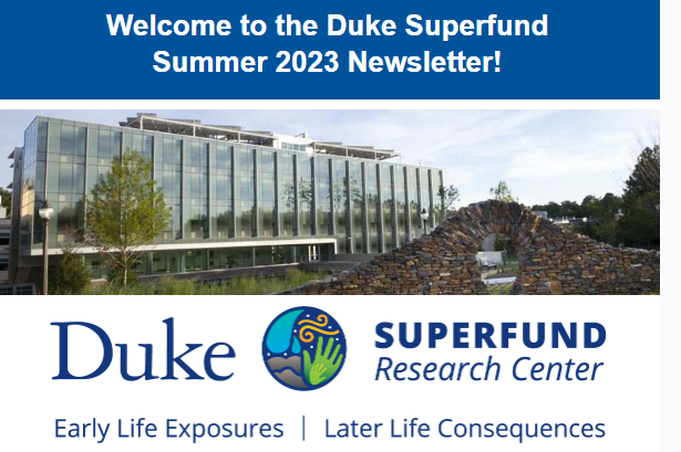 Check out our summer newsletter to learn more about our Center's impact! From tracking down hidden sources of PFAS in the Haw River, to providing expert testimony to EPA on coal ash disposal, and more! eepurl.com/iyG2XU