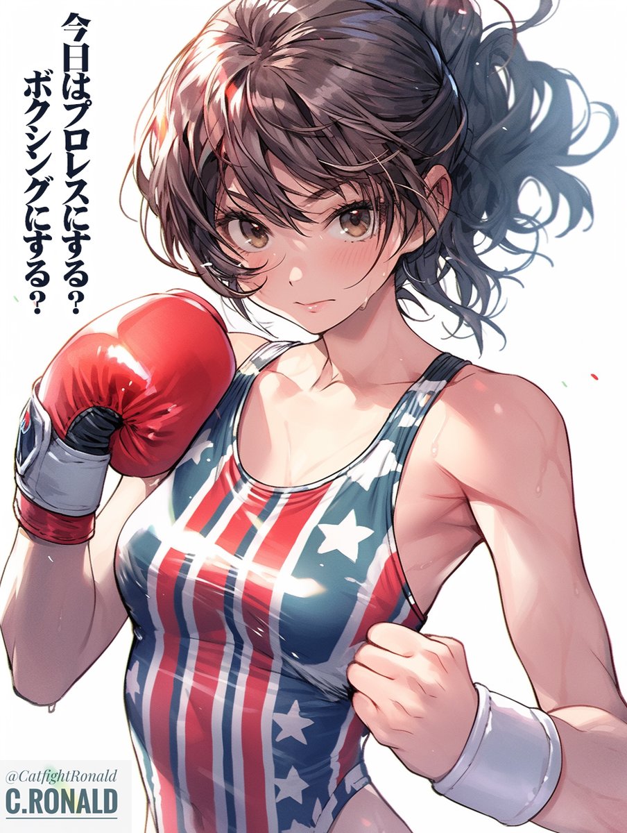 CatfightRonald's tweet photo. おはようございます。

プロレスかボクシングか
どっちのプレイがお好みか聞いてくる彼女。
いや、女神。 https://t.co/wVlcwiV7ft