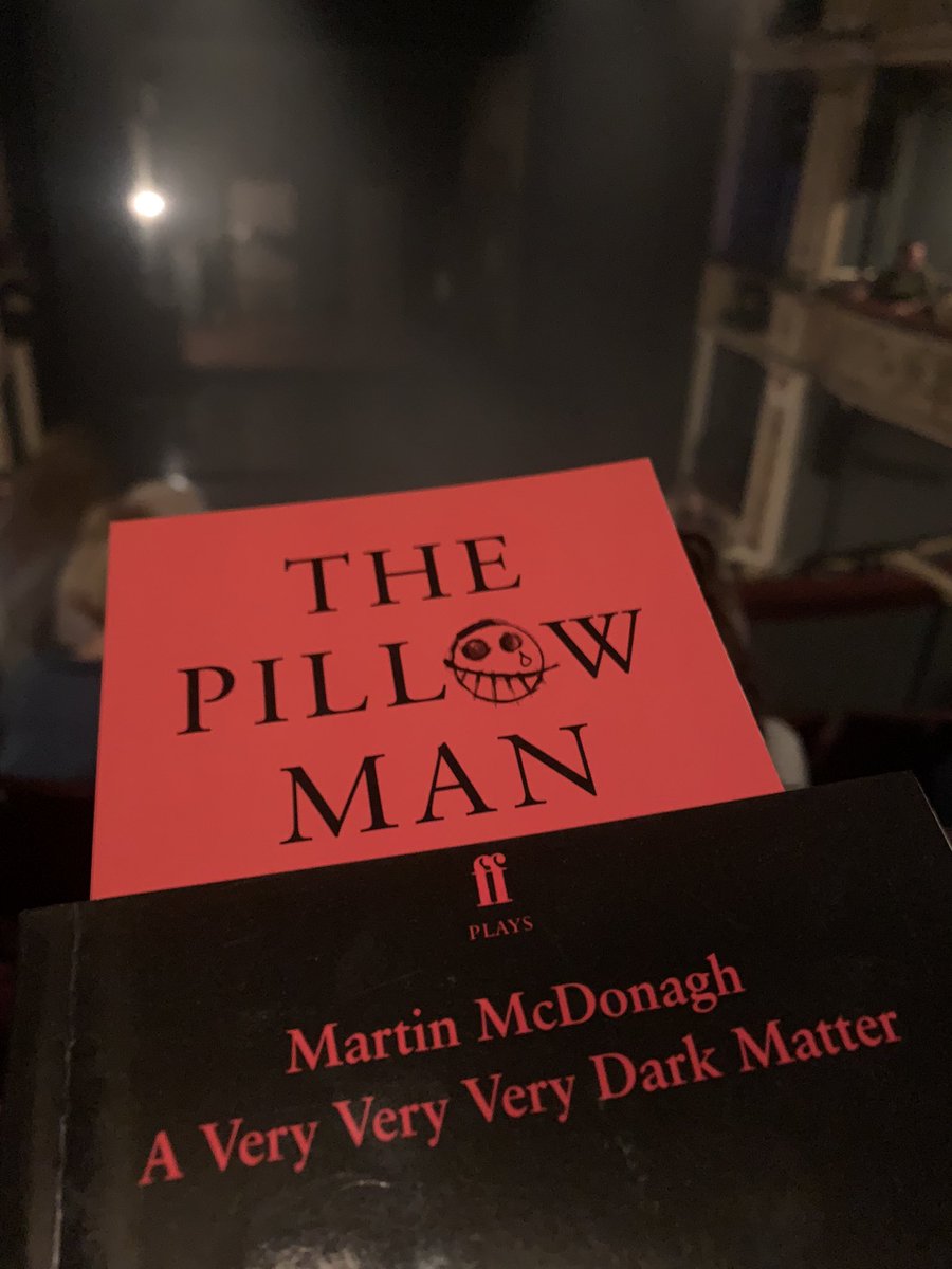 #pillowmanplay this has haunted me over the summer, so good I’ve had to see it again. So good I bought the sequel (?) @lilyallen is phenomenal in the lead @SP1nightonly is astonishingly threatening. And yes I be donated to @pen_int