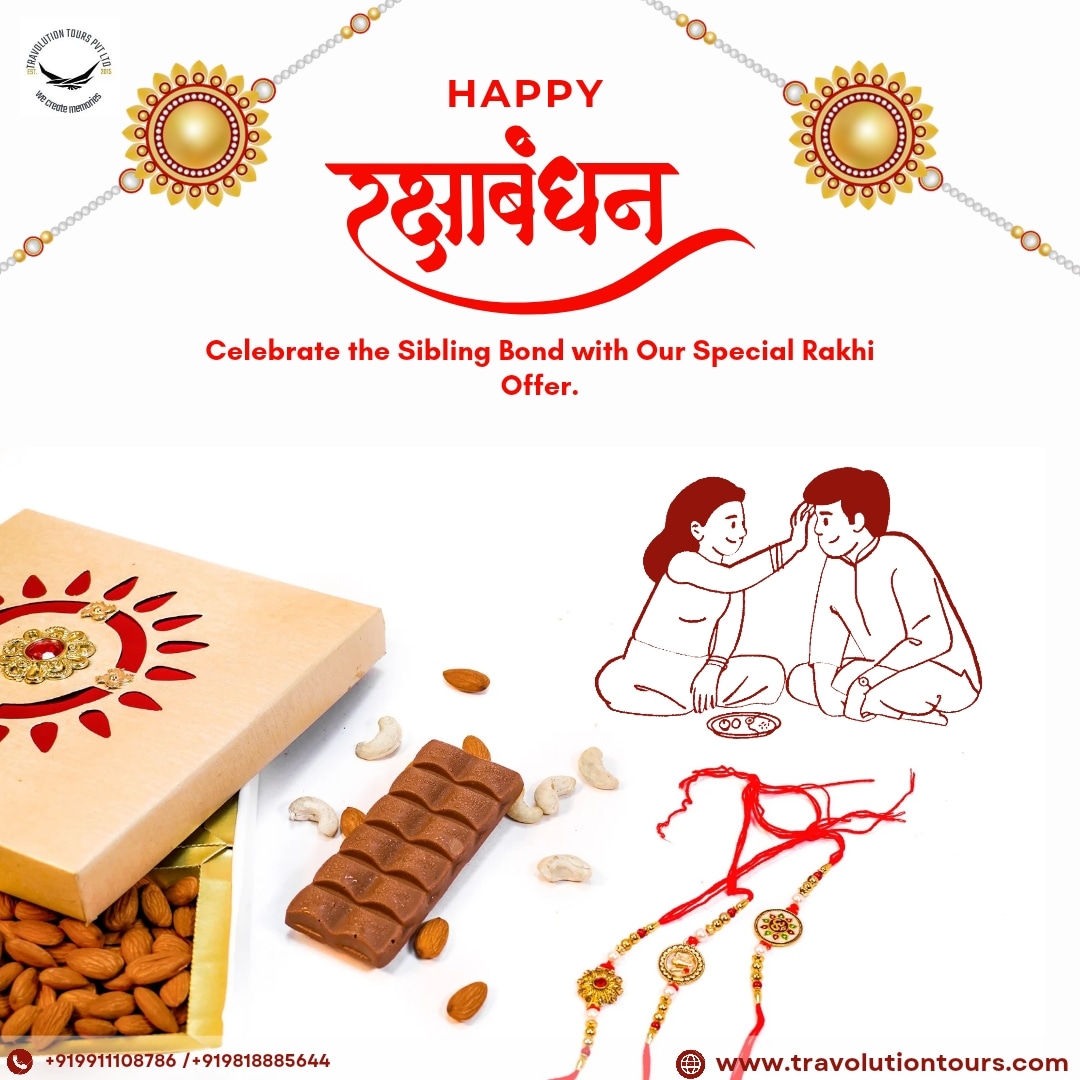 TravolutionTou1's tweet photo. Away from your siblings, call us for special Airfares on Raksha Bandhan
.
.
Contact us: +919911108786
+919818885644
Email: support@travolutiontours.com
Visit: https://t.co/CmXHIMqyvK 

#travel #booknow #specialfare #festiveoffer #discountedairfare #rakshabandhan #rakhioffer https://t.co/BnYStT1SbQ