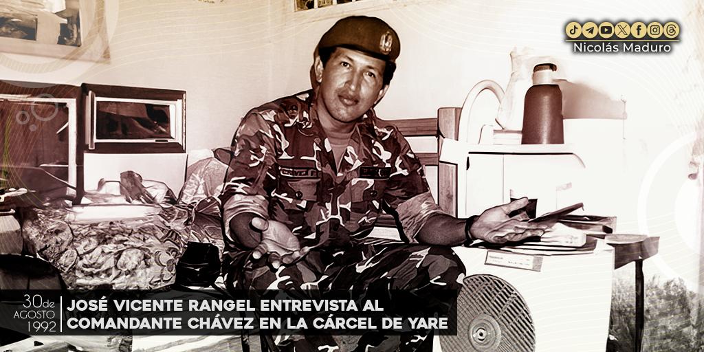 Conmemoramos los 31 años de la entrevista que concedió nuestro Comandante, al siempre recordado periodista José Vicente Rangel, desde la “Cárcel de la Dignidad” en Yare, diálogo que conocimos íntegramente años más tarde, como confirmación de las fuertes convicciones y la profunda
