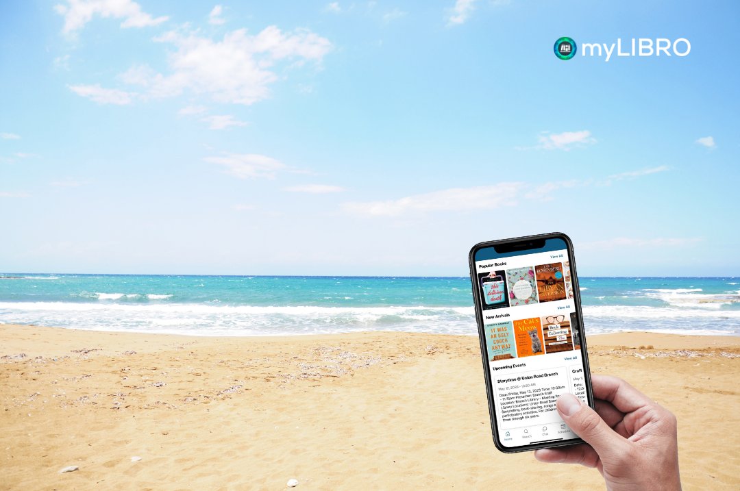 MyLibro's tweet image. Did you know that August 30th is National Beach Day?⛱

With myLIBRO, you can access your library from anywhere... even the beach!

Access hundreds of physical and digital titles, schedule time for pickups &amp;amp; services, and much more directly through the app.

Download Now📲