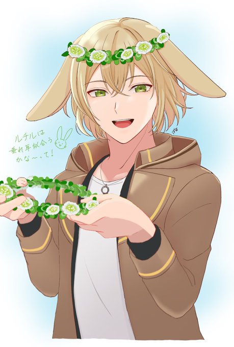 「male focus wreath」 illustration images(Latest)