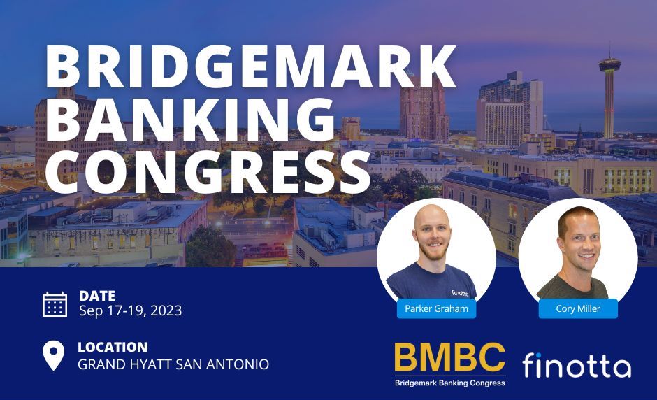We are counting down the days until Bridgemark Banking Congress! Contact us to set up a time to chat about how our Personified Platform can help you generate revenue in your digital platform like never before: finotta.com/conference-sch…. #DigitalTransformation #fintech #finotta
