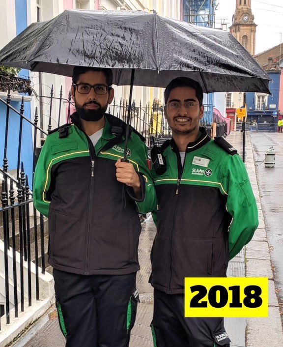 2018 vs 2023 <a href="/stjohnambulance/">St John Ambulance England</a> volunteering at #NottingHillCarnival alongside Taylan ☀️