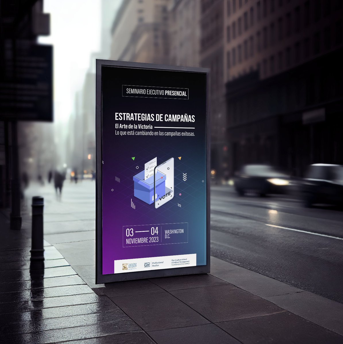 Te esperamos el 3 y 4 de noviembre en Washington D.C. para participar de nuestro seminario de Estrategias de Campañas Electorales. Aprende sobre técnicas y herramientas de comunicación electoral de la mano de los mejores profesionales del continente.
👉tinyurl.com/3zjn79s9