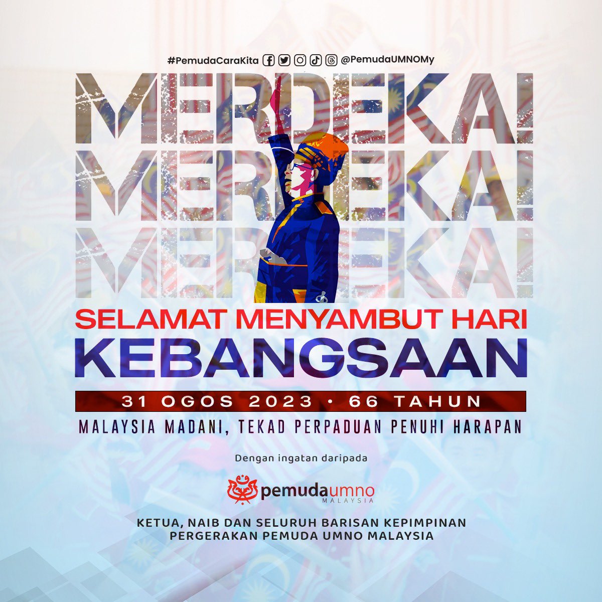 Selamat Menyambut Hari Kebangsaan yang ke-66 ! #merdeka #Merdeka66 #MalaysiaMerdeka