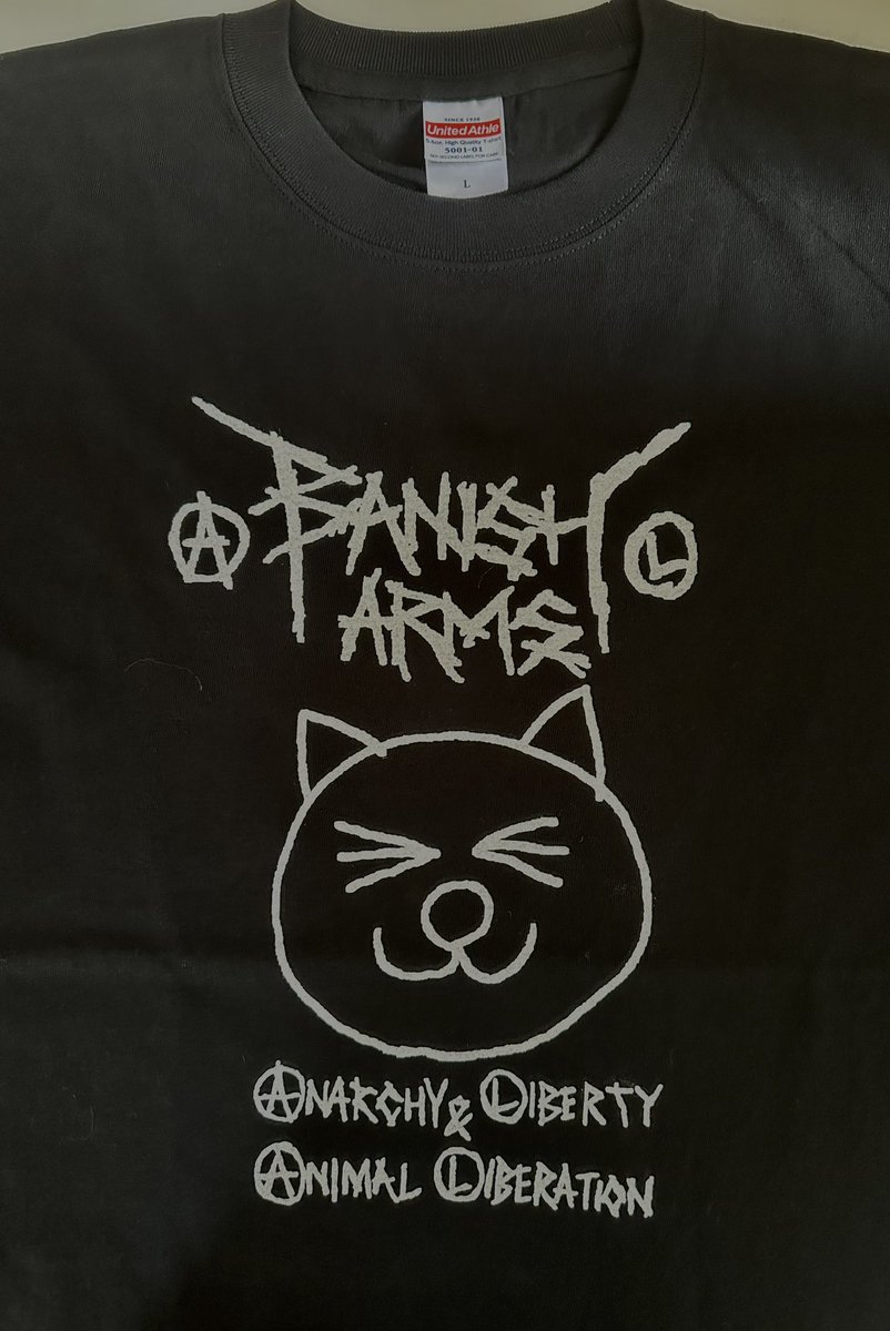 naobonehead's tweet photo. BANISH ARMSのグッズ発売中だにゃん😸

https://t.co/AekzlAyfng

#AnimalRights 
#AnimalLiberation 
#AnimalLiberty https://t.co/R60AqA6RVZ