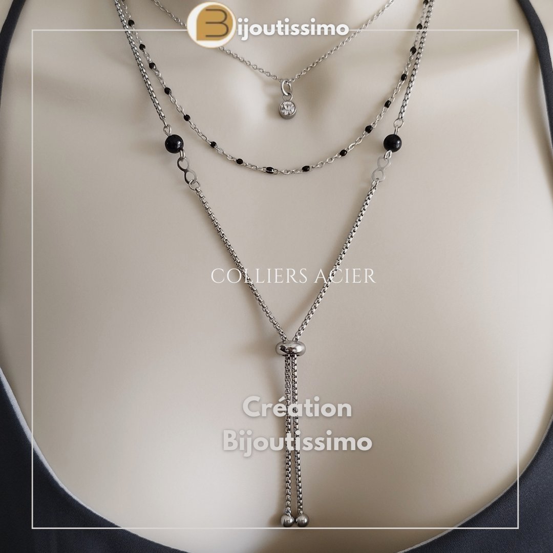 Bijoutissimo's tweet photo. Des colliers acier créés par Bijoutissimo, pour faire sensation sans vous ruiner. Le plus long se règle grâce à sa perle coulissante.
Venez découvrir notre collection créée en France, sur notre boutique en ligne.
#collieracier #collieracierdoré #colliercréateur https://t.co/mN2nbSwb3M