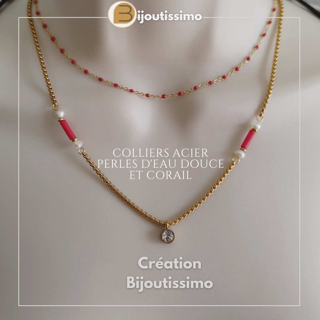 Bijoutissimo's tweet photo. Colliers acier créés par Bijoutissimo, à porter ensemble, ou séparément.
Venez découvrir notre collection créée en France, sur notre boutique en ligne.
#collieracier #collieracierdoré #colliercréatricefrançaise #colliercréateur #bijouxacier https://t.co/LZS90JZXJB