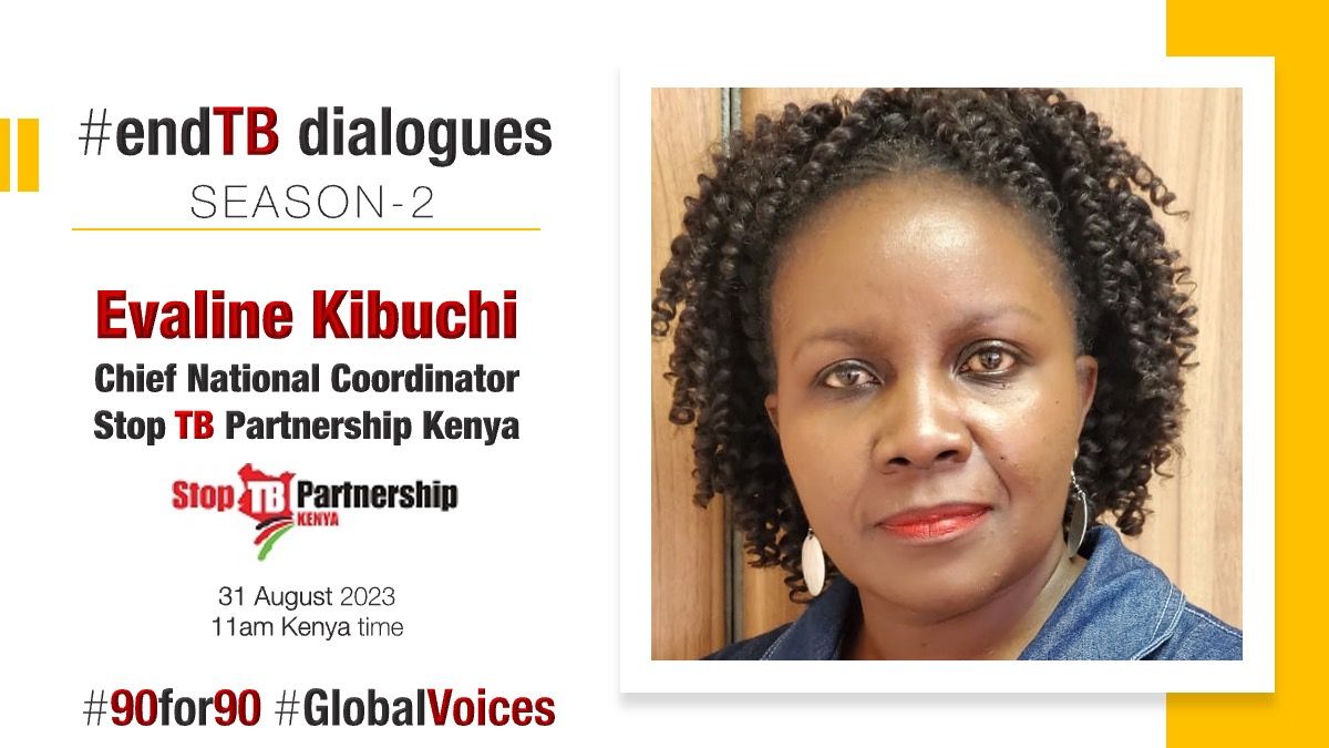 cns_health's tweet photo. #HappeningTomorrow ⭐️ @ekibuchi of @StopTBKe, will be the speaker for #EndTB #Dialogues, #90for90 #GlobalVoices series on:

3️⃣1️⃣ August, 11am #Kenya time.

#LIVE stream on:
~~~~~~~~~~~
🔶 https://t.co/5p4aaAqBrC
🔶 https://t.co/rKyLrnVAiC
🔶 https://t.co/qVAPWNUzUD

#TBFreeKenya https://t.co/fmmEkIonQL