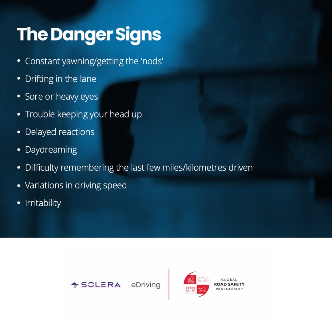 The only cure for fatigue is sleep. The following are NOT reliable methods for helping you stay awake: 🪫 Consuming coffee or energy drinks/bars 💨 Opening a window for fresh air 🎵 Playing loud music 🤳 Talking on phone 🥱 Taking a short break #RoadSafety