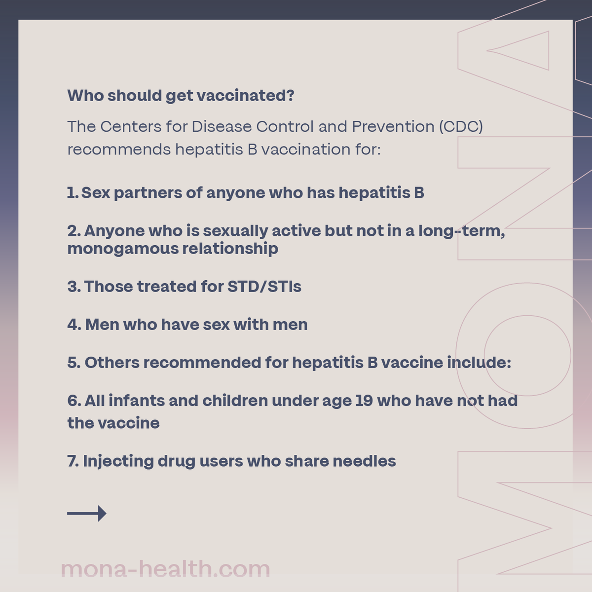 thinkmona's tweet photo. Spread awareness and get vaccinated. #HepatitisB #ImmunizationMonth #StayProtected https://t.co/ETcyCknFcf