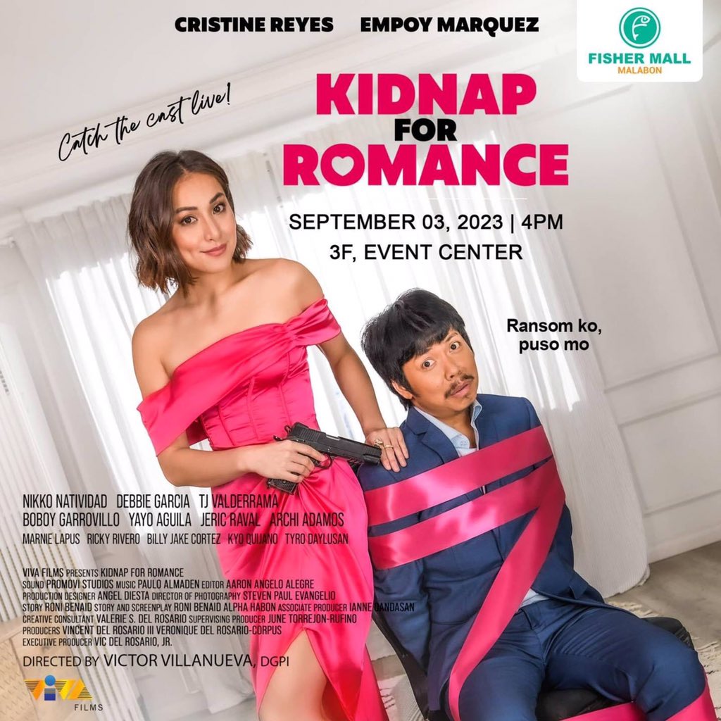 𝐂𝐚𝐭𝐜𝐡 𝐭𝐡𝐞 𝐜𝐚𝐬𝐭 𝐥𝐢𝐯𝐞!

Watch Cristine Reyes, Empoy Marquez and other VIVA Artist this Sunday, September 3, 2023 | 4:00 PM at 3F Event Center. 

See you here 💚🐬
#ILoveFisherMall #Spellbound #WhereYouFeelAtHome #CUatFisherMallMalabon