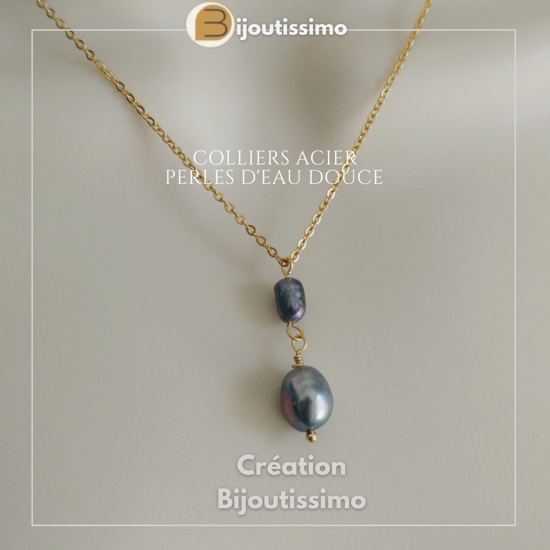 Bijoutissimo's tweet photo. Collier acier inoxydable doré, créé en France par Bijoutissimo. Ornée de perles de culture d'eau douce grises qualité AAA, avec des reflets bleutés. #collieracier #collieracierdoré  #colliercréateur #bijouxacier #collierperles #collierperlesdeculture #collierperledeaudouce https://t.co/7vqq7K1F4y