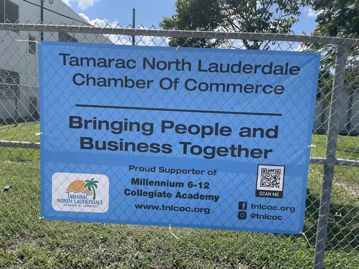Thank you to Tamarac North Lauderdale Chamber of Commerce @TNLCOC for supporting our school! @DrFlem71 @BCPSNorthRegion @BcpsCentral_ @BCPSSantana @browardschools @lorialhadeff @CityofTamarac