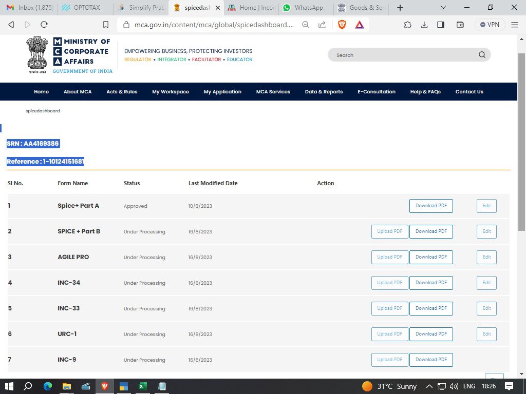 jscharangoud's tweet photo. MCA V3 - Ease of Doing Business LOLOL

I have applied for conversion of an LLP into private limited and have not gotten neither a remark nor approval from past 15days. 

@nsitharaman @MCA21India @taxguru_in @practice_guru @CAclubindia
@PMOIndia https://t.co/aUd8fDT7W0