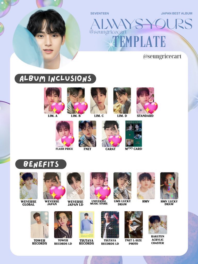 moon_huitado's tweet photo. SEVENTEEN ラキドロ 交換
Universal Weverse タワレコ HMV

【譲】エスクプス ジョンハン ジョシュア ウォヌ ホシ ウジ ドギョム  スングァン バーノン ディノ

【求】
ミンギュ 特典💖優先 
ラキドロ⇔ラキドロ (過去○)
Always yours優先

n:1等レート考慮お願いいたします。

 #SEVENTEEN交換 https://t.co/OgwzYE7Ttv
