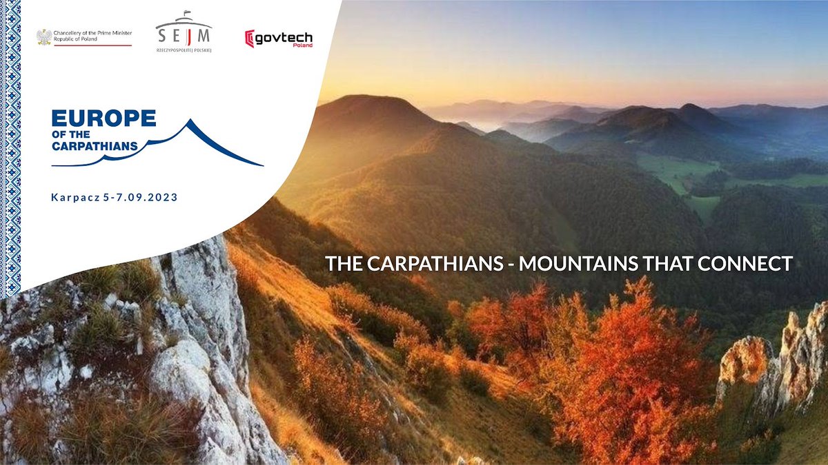 🌍 How is Central Europe changing? EU or V4 - where does Poland’s future lie? Are we at risk of an energy blackout? 📈 On September 5-7 join us at #EuropeOfTheCarpathians conference and find out the answers. 🔴Details&Live stream: gov.pl/web/govtech/36…