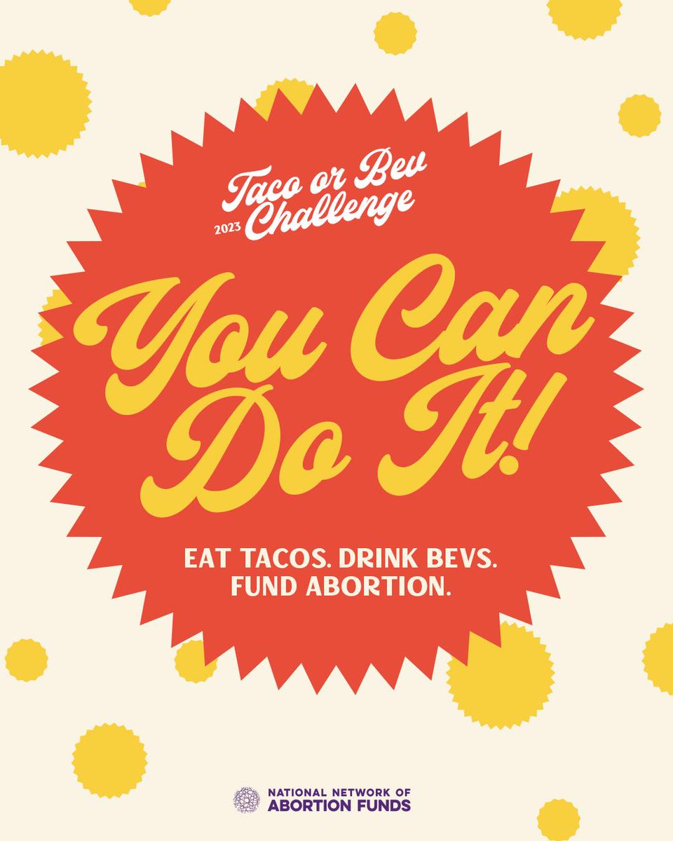 ifwhenhowPL's tweet image. Join us at Viva Los Tacos in Oakland tonight at 5 p.m. for @AbortionFunds' annual Taco or Bev Challenge. Enjoy some tacos and drinks with friends, then donate to an abortion fund! Find a list of local abortion funds to donate to in our bio. 🌮🍻