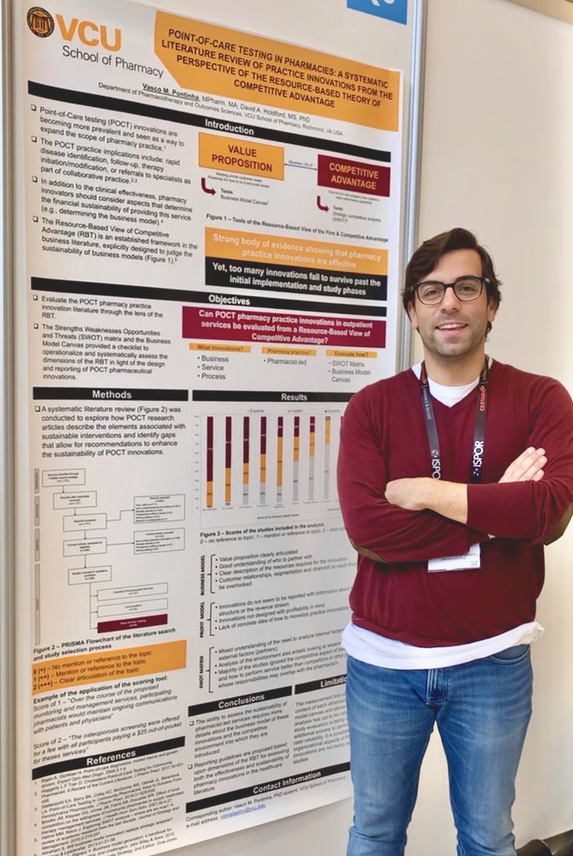 VCUPharmacyCPPI's tweet image. 🎉🎉 #CPPI welcomes new faculty member, @vpontinhaphd!! Dr. Pontinha brings expertise in the economic value generated by pharmacist interventions!

Read more on our website! ⬇
bit.ly/CPPINewsPontin…