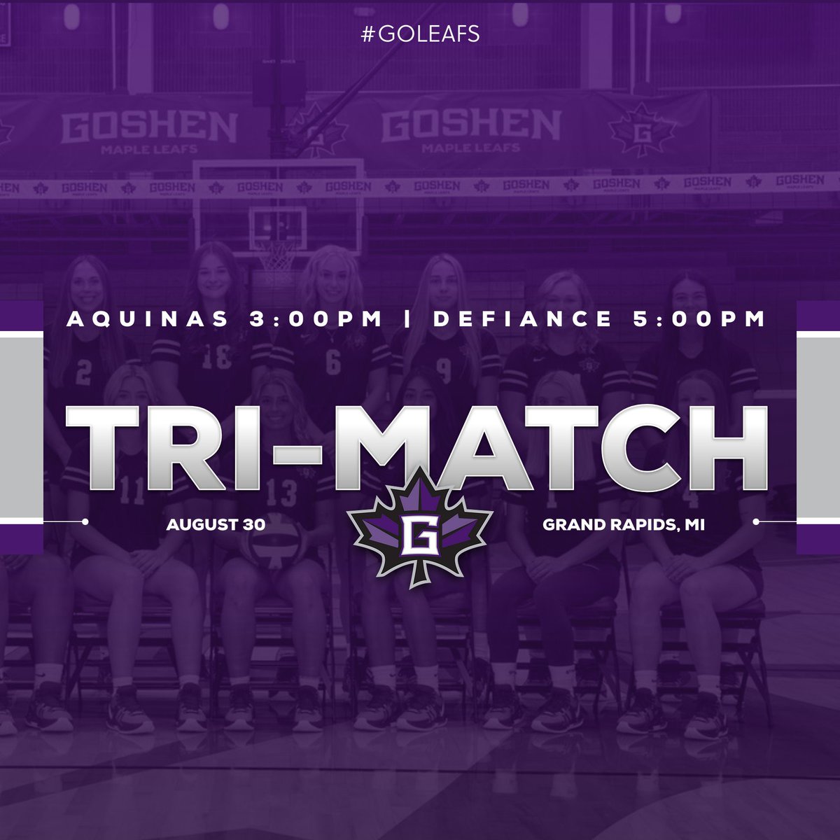 GAME DAY!
Aquinas @ 3:00 PM
Defiance @ 5:00 PM