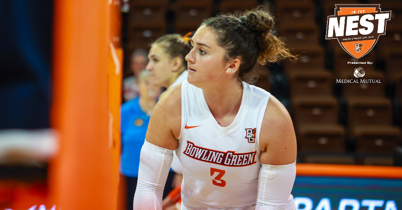 BGSU_Athletics's tweet photo. 𝙄𝙣 𝙏𝙝𝙚 𝙉𝙚𝙨𝙩: Hannah Best, a captain for @BGSUVolleyball, has become a leader not only on the court, but in the community and on campus at BGSU. 

#AyZiggy