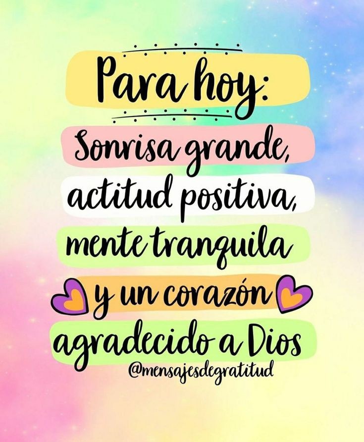 Actitud positiva!
#FelizMiercoles