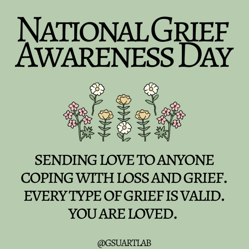 Today is #NationalGriefAwarenessDay and we want to send love to anyone struggling with grief! #loss #youareloved