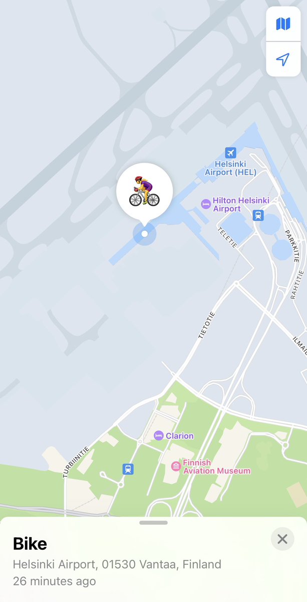 My <a href="/sciconsports/">Scicon Sports</a> bike bag with my amazing <a href="/canyon_bikes/">Canyon Bicycles</a> is still in <a href="/HelsinkiAirport/">Helsinki Airport</a>. Today, it has been moved in a different area but nowhere near a plane to Doha <a href="/HIAQatar/">Hamad Int'l Airport</a> .
Luckily my race is over, but it’s frustrating not being able to have my bike back. <a href="/Finnair/">Finnair</a> <a href="/qrsupport/">Qatar Airways Support</a>