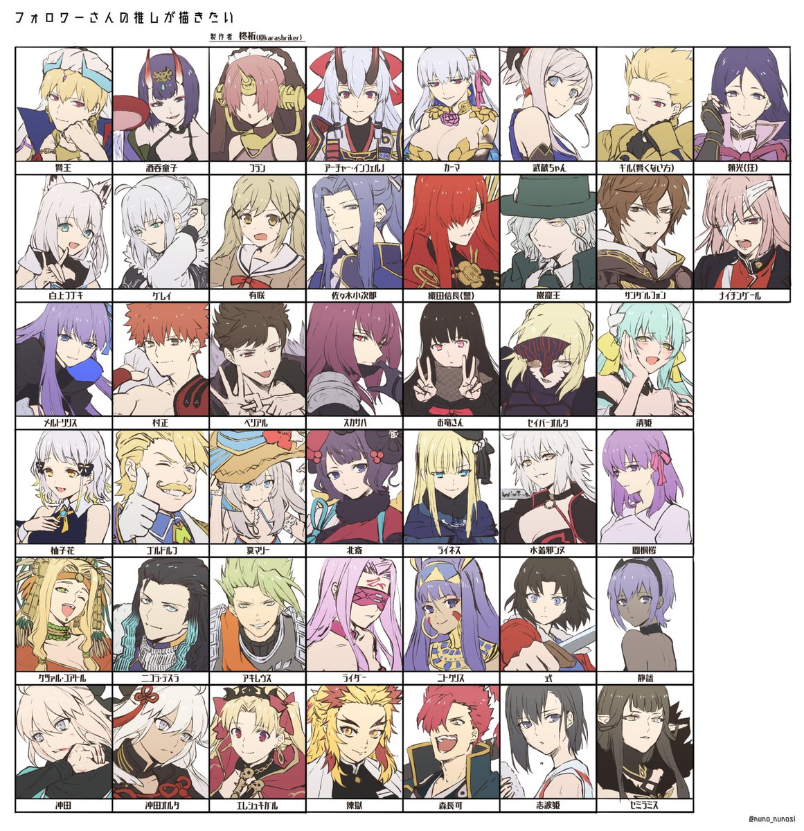 2019年～2022年のフォロワーさんの推しが描きたいタグ絵まとめ 