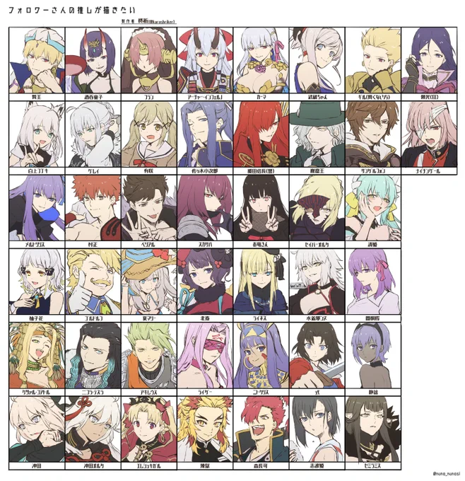 2019年～2022年のフォロワーさんの推しが描きたいタグ絵まとめ 