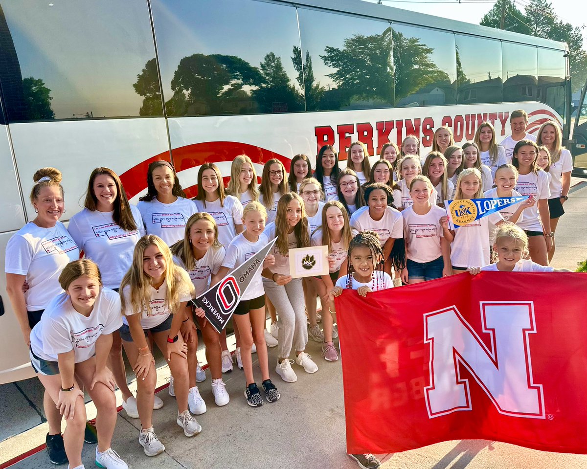 PCS_Pride's tweet photo. #VBdayinNE
✔️526 mile round trip
✔️2 days out of school
✔️Plainsmen bus
🟰Epic time

History is being made in Nebraska, today.  So excited our HS VBall team has the opportunity to cheer on @HuskerVB, @wscwildcats, @UNKvolleyball &amp; @OmahaVB in Lincoln!
🏐 #plainsmenpride @Huskers https://t.co/xAQryrxPfW