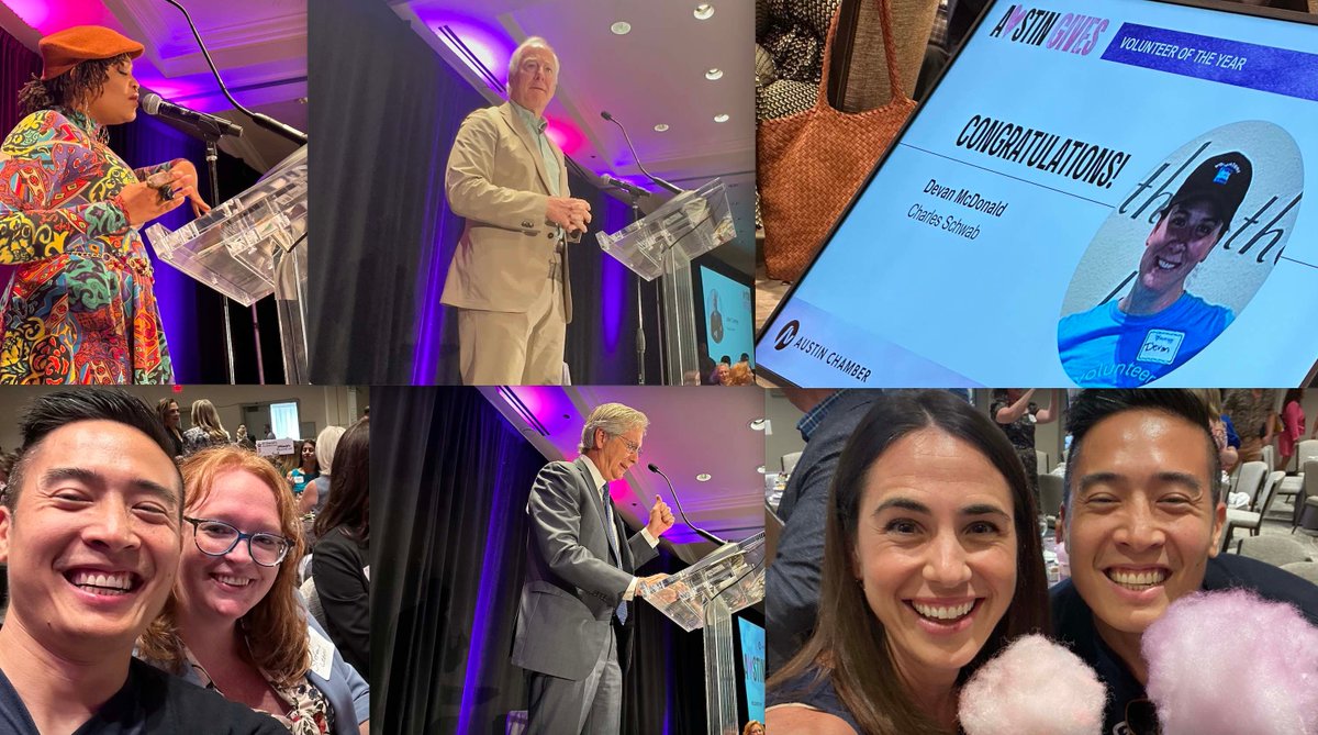 givepulse's tweet photo. @tamecajns @PNCBank kicked off #AustinGives 2023 with @JudyMaggioTV @atxgoodnews & then led by @BobbyJenkinsABC, sponsored by @StDavidsFDN @stdavidshc.
Congrats to all the many giving businesses, organizations, and individuals who make Austin awesome + companies who @pledgeone!
Great to hear from @JohnCornyn on achievements like the #CHIPSandScienceAct and more!
Shoutout to Bethany @AustinChamber for organizing, Tomi & Pete @WinsteadPC for the Bobby Jenkins Philanthropic Leadership Award, Devan from @CharlesSchwab on the Volunteer of the Year Award, and for @RecognizeGood table and great fellowship with all the movers and shakers 💡 Illuminating the GOOD in our community!
#CSR #EmployeeEngagement #SocialImpact #volunteer #philanthropy #AustinGives
