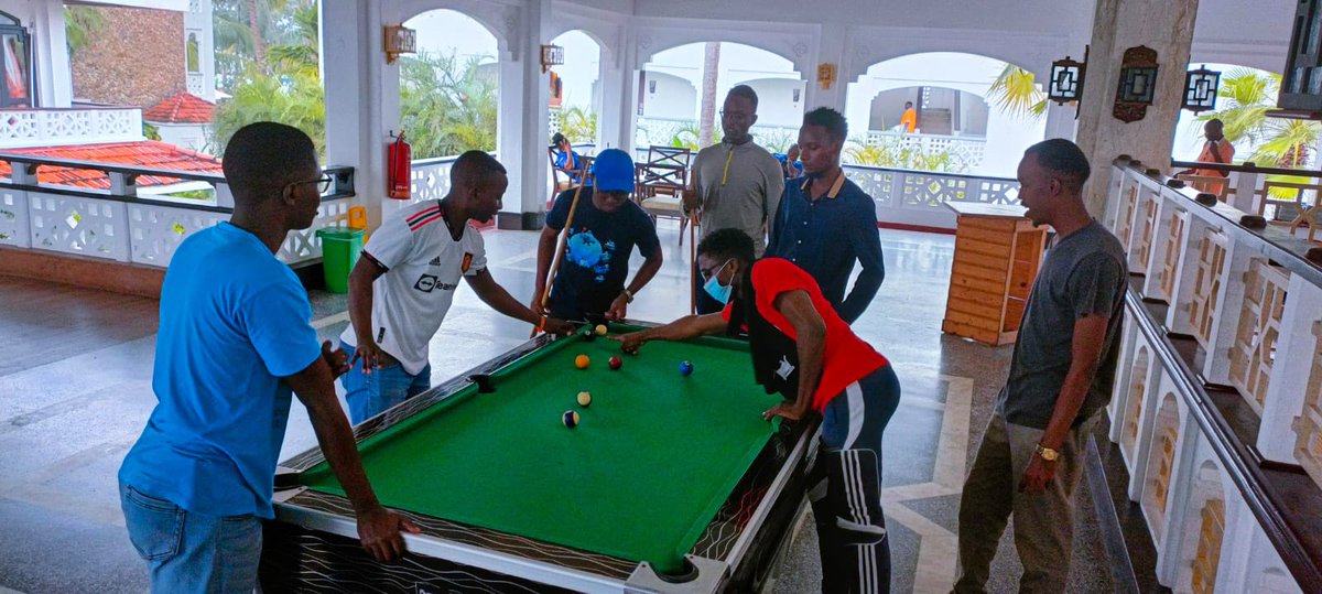 KeCIRT's tweet photo. 🎱Balancing Learning and Fun!
Our #CACyberBootcamp students unwind and bond over a game of pool after a day of enriching sessions. It's not just about bytes and codes – building connections and camaraderie is all part of the cybersecurity journey! https://t.co/7KfiRBJECI