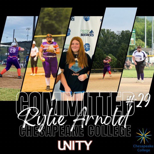 🚨 🐪 day isn’t bad with great 🗞️ like this!  Please help us congratulate Rylie Arnold on her commitment to continue her education and softball career at Chesapeake College! <a href="/VAUnitySB/">Unity Softball</a> <a href="/CoastRecruits/">Coast 2 Coast Recruits</a> <a href="/SBRRetweets/">Softball Recruiting Reposts</a> <a href="/CoachJRB__/">Jasmine Blackwell</a> <a href="/Rylie_Arnold29/">Rylie Arnold 2024</a>
