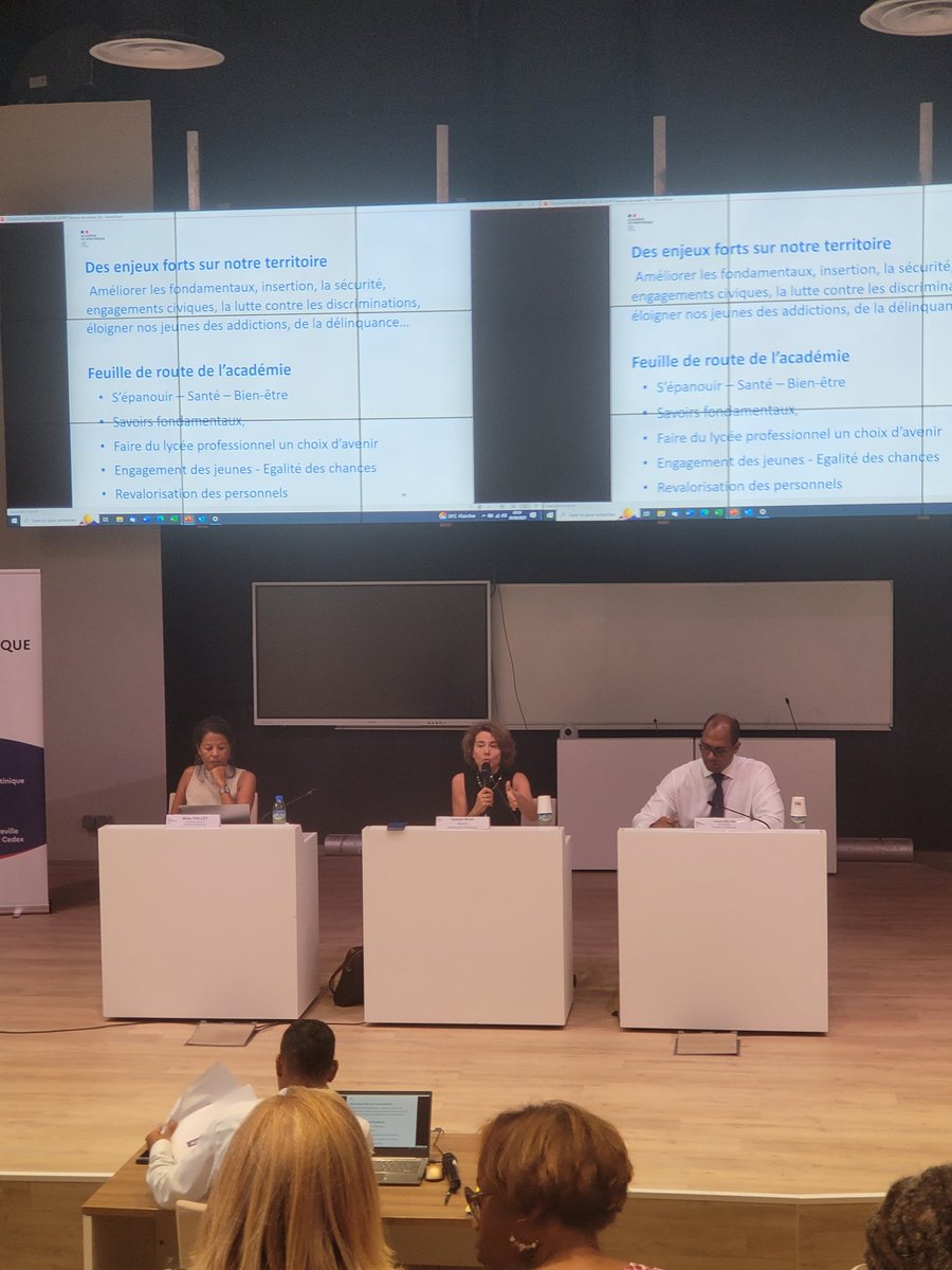 Poursuivre avec méthode l'écoute,la proximité et le dialogue. Les enjeux sont forts,nous nous devons d'être au RDV,nous le devons à nos jeunes martiniquais!➡️les mots de la Rectrice de <a href="/acmartinique/">Académie de Martinique</a> à destination de l'encadrement résonnent aux oreilles des perdirs engagés #perdir