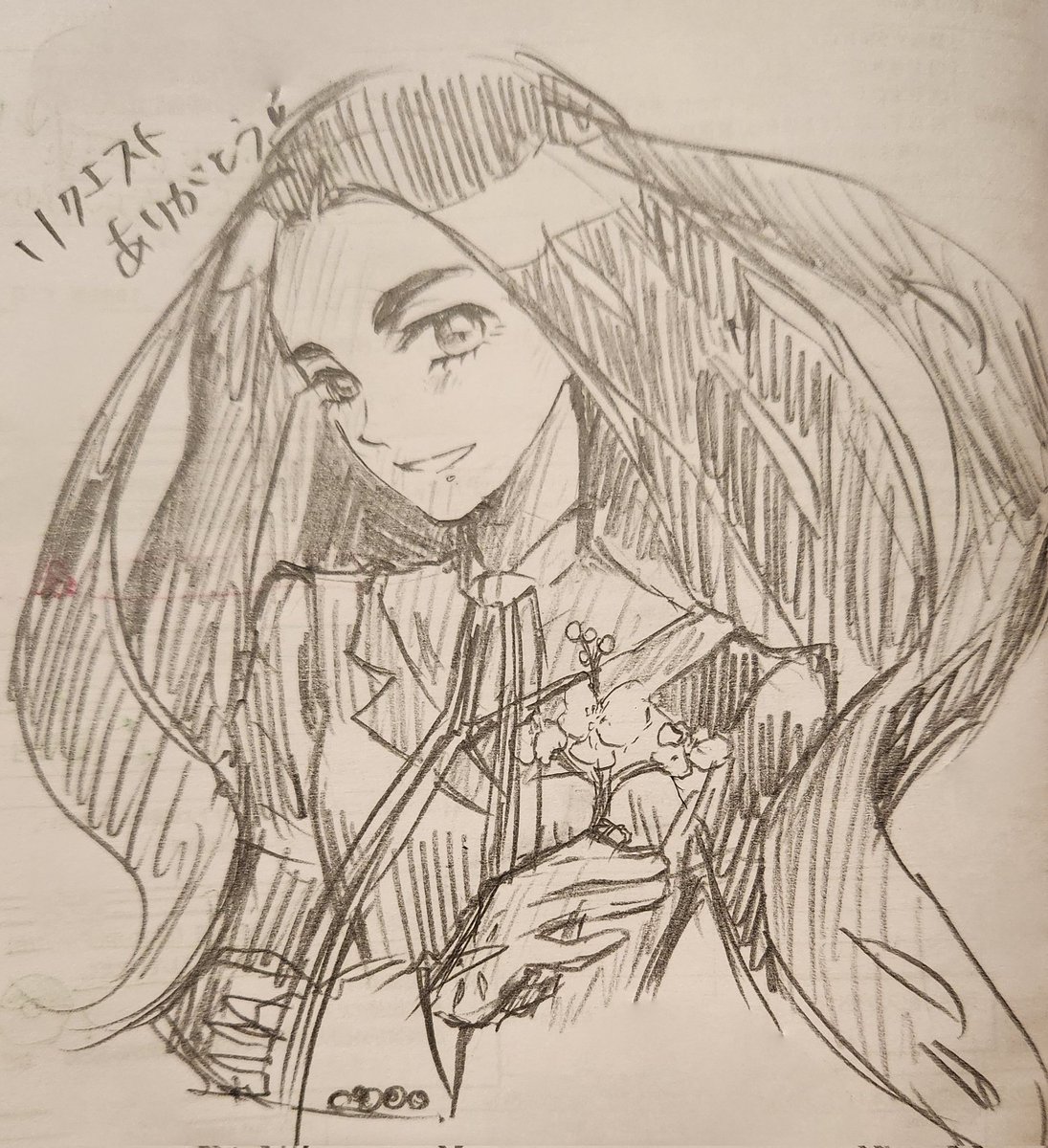 insectcage_itu's tweet photo. 今日の勉強中の落書き！
セキ→ダイゴ→オモダカ

オモダカさん初描きでした！！ https://t.co/edmApikT0V