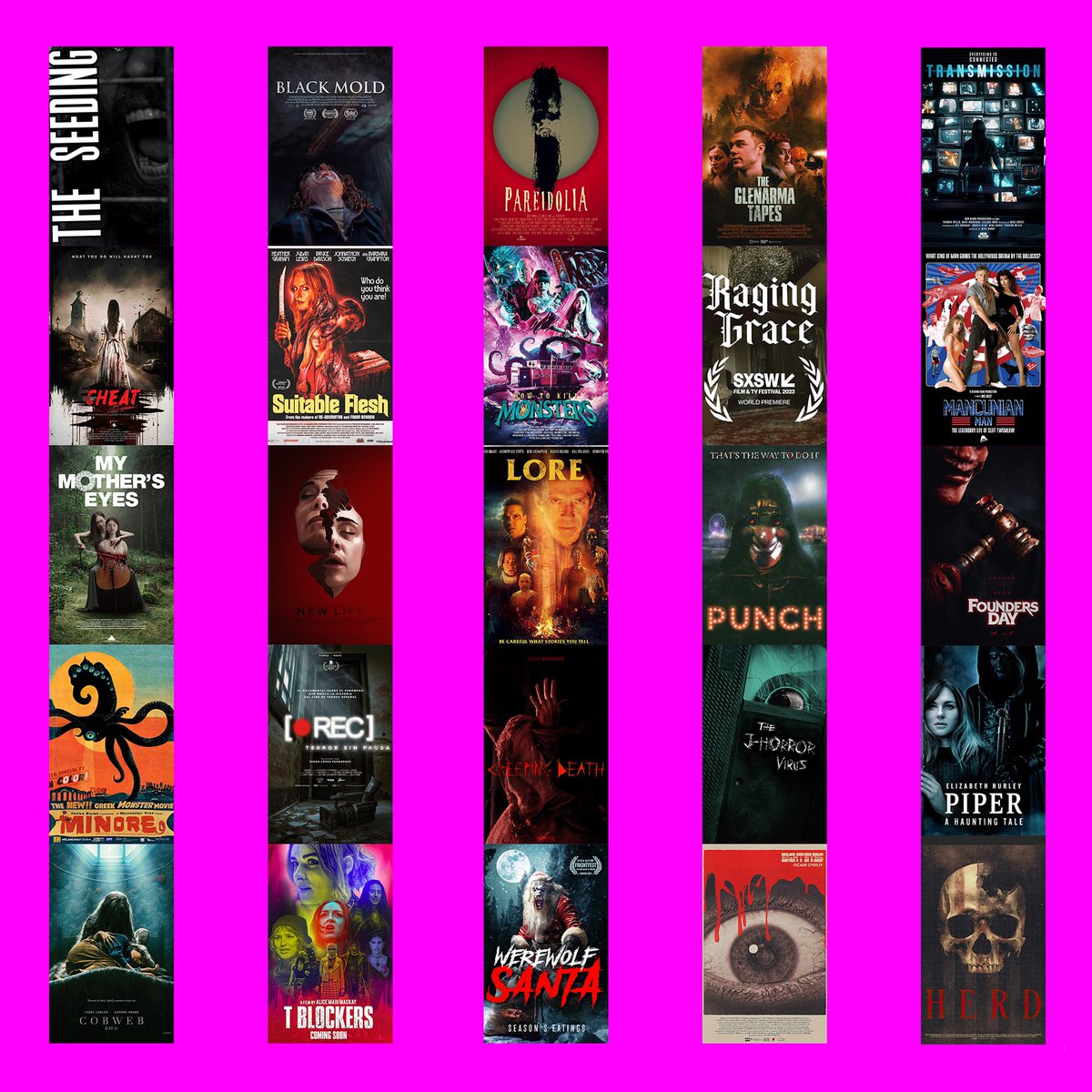 Covering films including but not limited to #Punch, #HowToKillMonsters, #TheJHorrorVirus, #FoundersDay, #Cobweb, #RagingGrace, #MyMothersEyes, #TBlockers, #RECTerrorWithoutPause, #TheSeeding, #Transmission, #BlackMold, #SuitableFlesh and #MancunianMan! <a href="/FrightFest/">FrightFest</a> #FrightFest