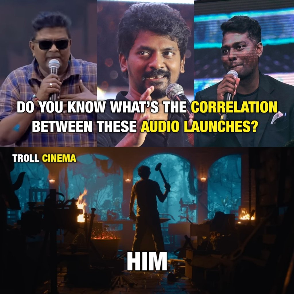 Troll_Cinema's tweet photo. All three filled with Thalapathy references 🔥

#Jailer #Jawan
#LeoRoarsIn50DAYS https://t.co/iFgISvUNmn