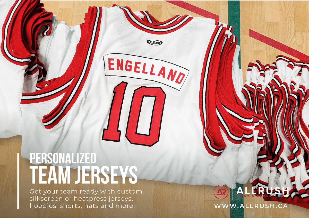 AllRush's tweet photo. Are you ready to rock your team colors and logo? Create your own custom print jerseys! Choose from different styles, fabrics, and sizes then add your name, number, and logo to make it unique. Visit https://t.co/keajg4RYxT for more info
#calgary #jerseys #athletic #sport https://t.co/rwMNGOmKWz