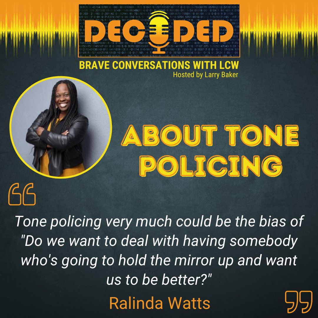 LCWinclusion's tweet photo. 🎙️ Stay tuned for a new episode of Decoded: Brave Conversations with LCW next Wednesday, September 6!

This episode features DEIJ expert, consultant, educator, and writer Ralinda Watts.

#Podcast #DEI #Culture #ThoughtLeadership https://t.co/n6VaUg4nDV
