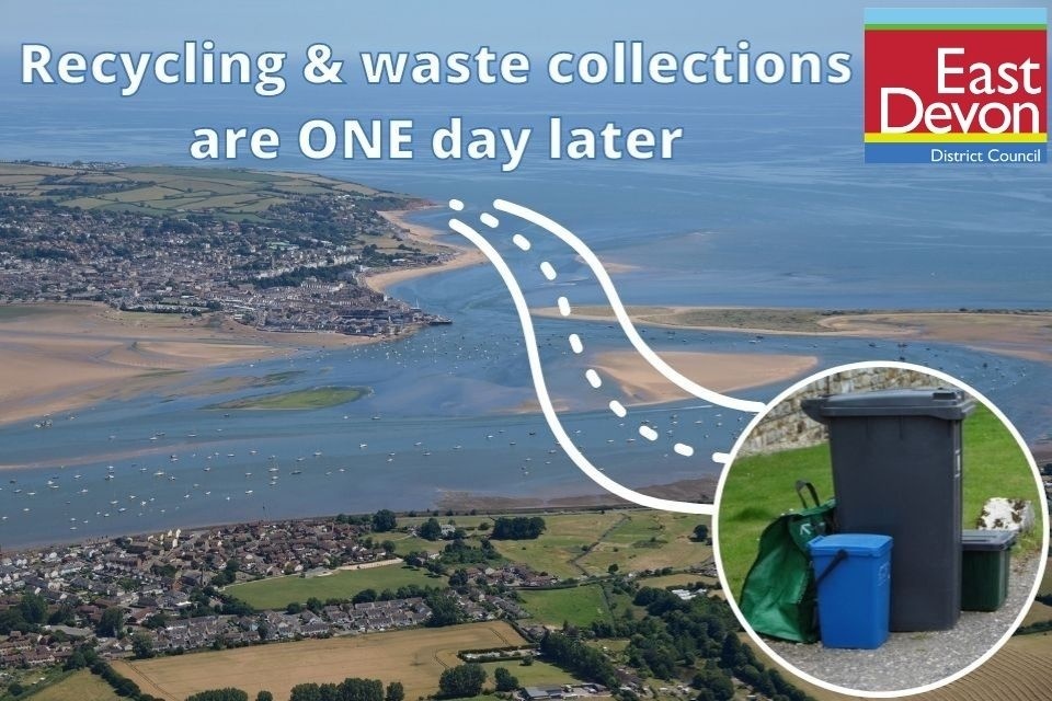East Devon District Council (@eastdevon) on Twitter photo One Day Later
Remember all collections of recycling, refuse & green waste will be one day later this week due to Bank Holiday Monday. Download the <a href="/eastdevon/">East Devon District Council</a> app for notifications of your collection day. orlo.uk/f8w1H
The Recycling Team
#EDDCrecycling <a href="/RecycleDevon/">Recycle Devon</a> One Day Later
Remember all collections of recycling, refuse & green waste will be one day later this week due to Bank Holiday Monday. Download the <a href="/eastdevon/">East Devon District Council</a> app for notifications of your collection day. orlo.uk/f8w1H
The Recycling Team
#EDDCrecycling <a href="/RecycleDevon/">Recycle Devon</a>