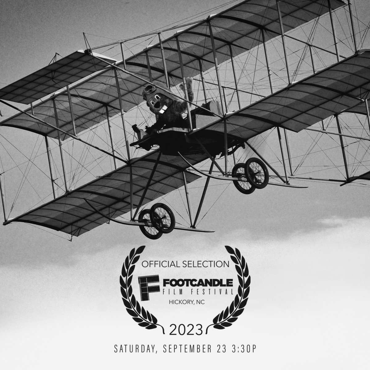 the wright brothers walked so hundreds of beavers could soar. we'll see you soon @footcandlefilm 

#HundredsOfBeaversMovie #FootcandleFilmFest #WrightBrothers #AviationMuseum #Airplane #Flying #Incoming #FilmFest #FIlmFestival #IndieFIlm #ComedyMovie