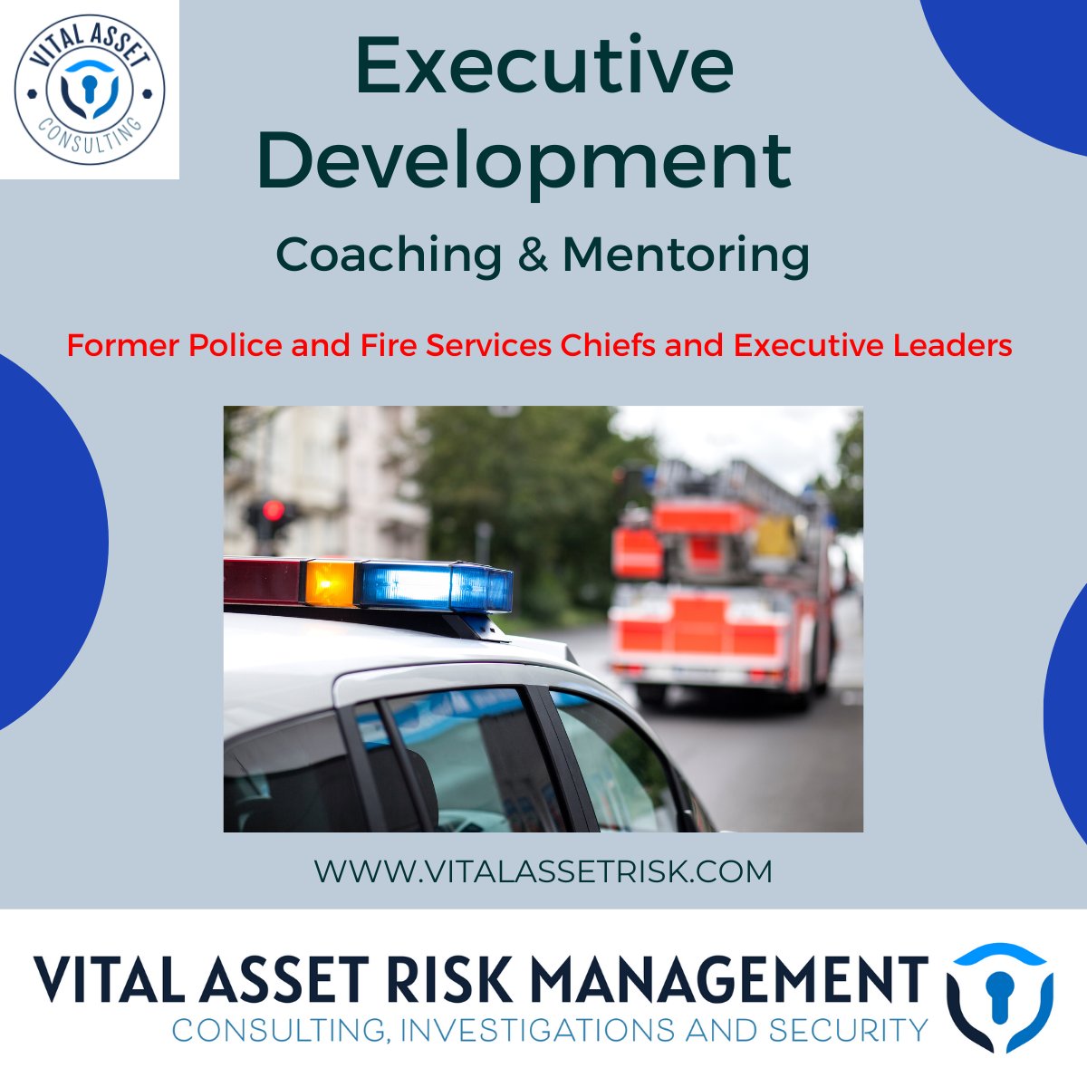 Vital Asset Risk Management: Elevate your leadership with expert coaching and mentoring from current and former -police/fire chiefs. Tailored, experience-driven guidance for tomorrow's leaders. #LeadershipEvolved #yyc #yycconsulting #coachingandmentoring vitalassetrisk.com