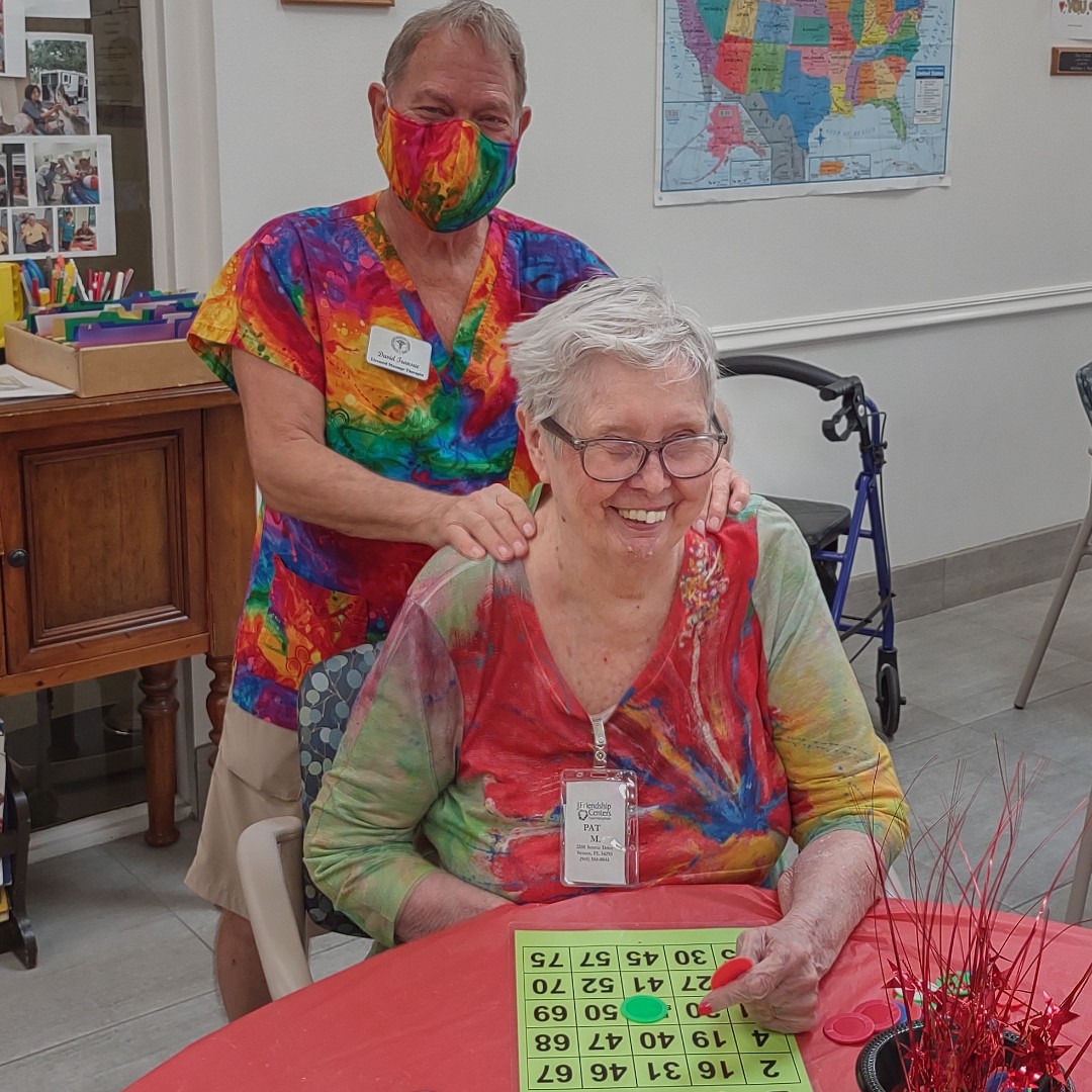 sfc_fl's tweet photo. "Bingo Queen" proves that having a brain disease doesn't stop you from having an enjoyable life.
Do you know anyone with dementia or other cognitive impairments that can benefit from socialization, nutrition, and exercise? Visit us at  https://t.co/pHPLUZVnPk or at (941) 556-326 https://t.co/o7YF5ChK5K