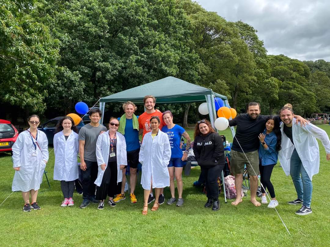 Soak a Scientist raised an amazing £800!! Big thanks to everyone who contributed to this important cause, we're very grateful for it. 

🧡💙🧡💙